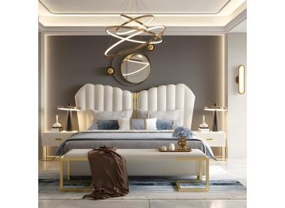 Bett Doppelbett Betten 180 x 200 Möbel Einrichtung Schlafzimmer Design  Neu