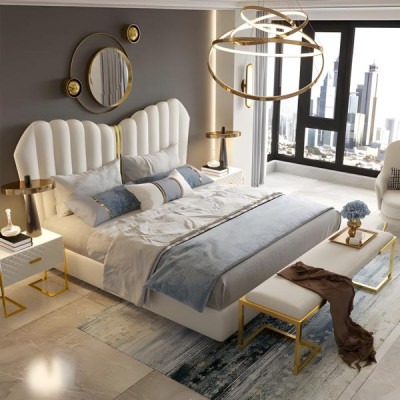 Bett Doppelbett Betten 180 x 200 Möbel Einrichtung Schlafzimmer Design  Neu