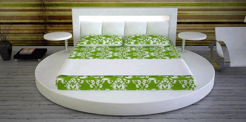 Rundbett Betten Möbel Schlafzimmer Bett Rundes Ehebett mit Nachttischen
