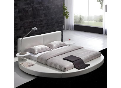 Bett Schlafzimmer Weiß Designer Rund Komplett Doppelbett Hotel Runde Betten