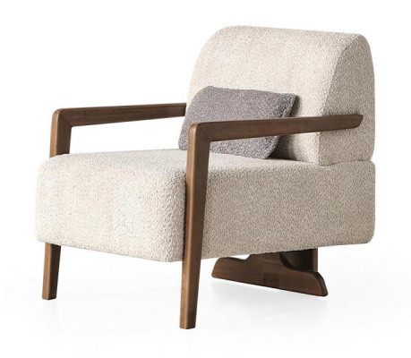 Beige Sessel Wohnzimmer Luxus Polstermöbel Moderne Design Sitz Einrichtung