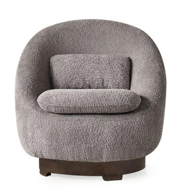 Wohnzimmer Sessel Grau Sitz Luxus Design Polstermöbel Moderne Einrichtung