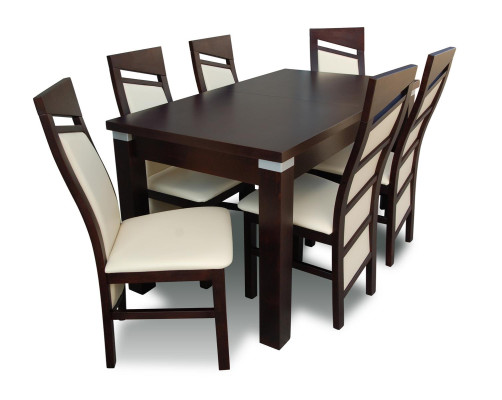 Essgarnitur Esstisch 6 x Stuhl Set Set Garnitur Tisch Lehnstuhl Essgruppe 7tlg.