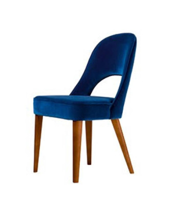 Esszimmerstuhl Stuhl Sessel Sitzer 1 Sitz Clubsessel Stoff Blau Esszimmer Holz