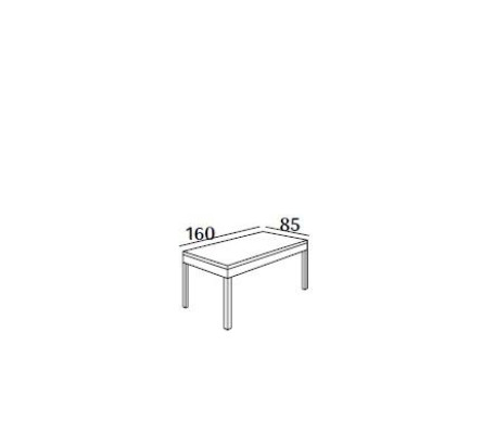 Esstisch aus Holz und 4 Stühle mit gepolstertem Sitz und Bank für das Esszimmer