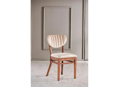 Esszimmerstuhl Luxus Modern Stühle Holz Design Holzstuhl Möbel Stoff