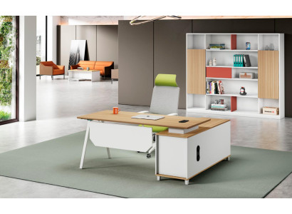 Büro Tisch Ecke Schreibtisch Bürotisch Arbeitstisch Weiß Holz Moderne
