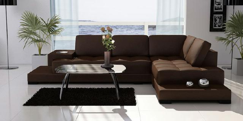 ECKSOFA LEDERSOFA Sofa GARNITUR ECK COUCH WOHNLANDSCHAFT Polster Neu Mod. 3900