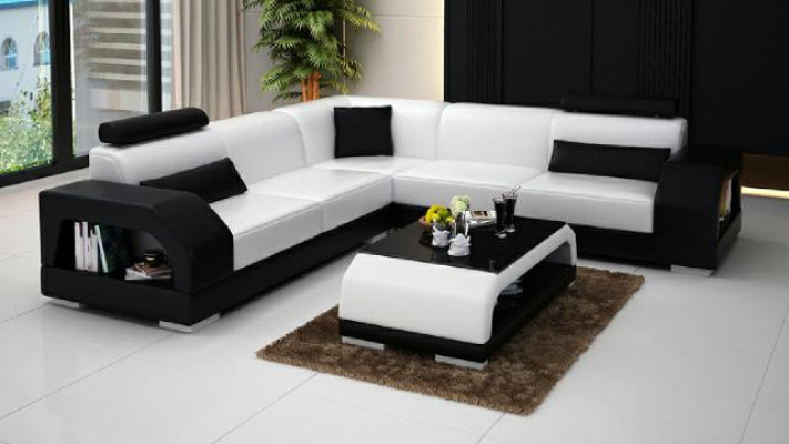 DESIGN LEDERSOFA XXL GARNITUR LEDER GARNITUR ECKCOUCH ECKSOFA NEU WOHNLANDSCHAFT