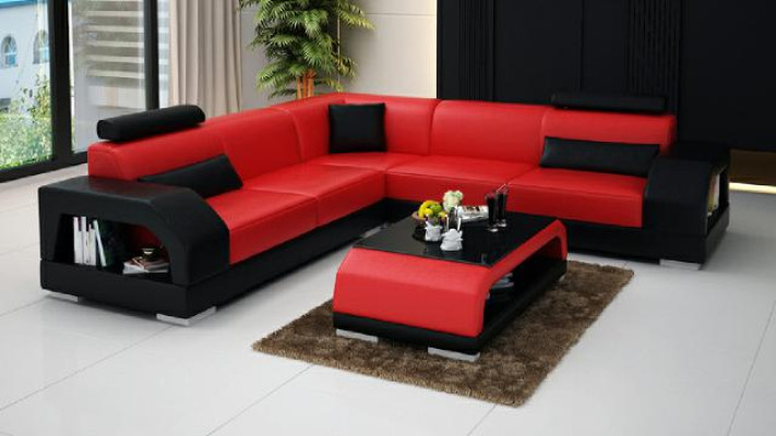 DESIGN LEDERSOFA XXL GARNITUR LEDER GARNITUR ECKCOUCH ECKSOFA NEU WOHNLANDSCHAFT