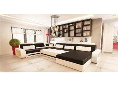 LEDERSOFA ECKSOFA LEDERGARNITUR LEDERCOUCH FARBWAHL WOHNLANDSCHAFT STUTTGART NEU