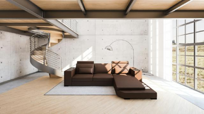 Wohnlandschaft Sofa Couch Polster Ecke Stoff Ecksofa Garnitur Leder Textil Sofas