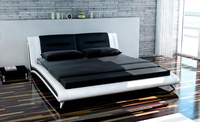 Polsterbett Bettten Bett Polster Ehe Leder Textil Designer Doppel XXL Big Mairob