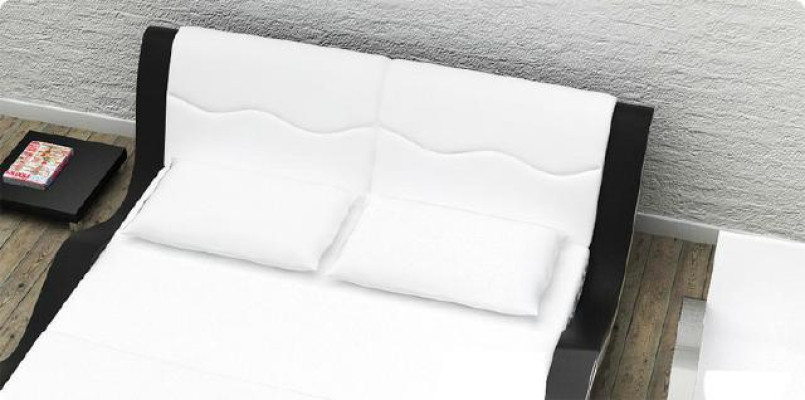 Polsterbett Bettten Bett Polster Ehe Leder Textil Designer Doppel XXL Big Louis