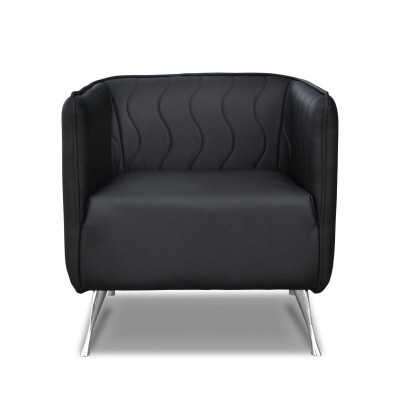 Design Luxus Sessel Chair Sofa 1 Sitzer Fernseh Lounge Chaise Sofa Leder Textil