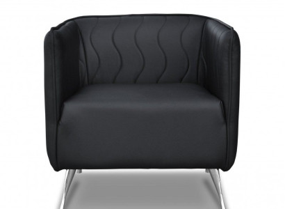 Design Luxus Sessel Chair Sofa 1 Sitzer Fernseh Lounge Chaise Sofa Leder Textil