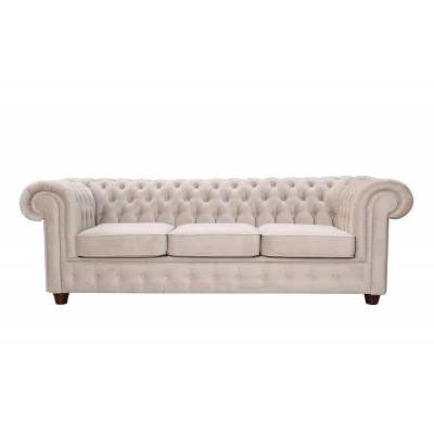 Design Klassiker 3 Sitzer Chesterfield Big XXL Couch Leder Textil Sofas Couchen