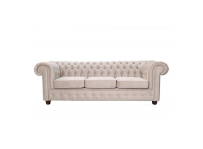 Design Klassiker 3 Sitzer Chesterfield Big XXL Couch Leder Textil Sofas Couchen