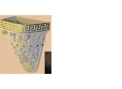 Antik Stil Wand Dekoration Wand Vase Topf Figur Römisches Design Skulptur 6316