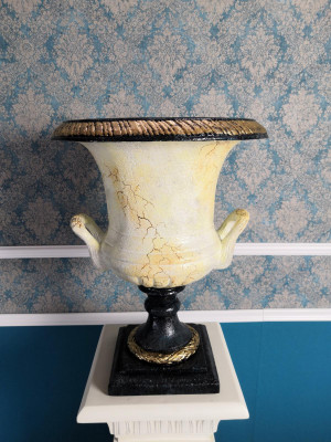XXL Klassische Dekoration Antik Stil Vase Deko Vasen Statue Skulptur Deko Statue