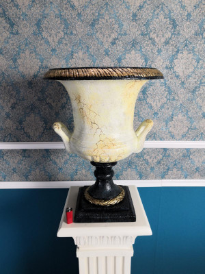 XXL Klassische Dekoration Antik Stil Vase Deko Vasen Statue Skulptur Deko Statue