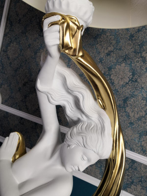 Stehleuchte Stand Leuchte Lampe Lampen Leuchten Design Figur 200cm Neu Skulptur