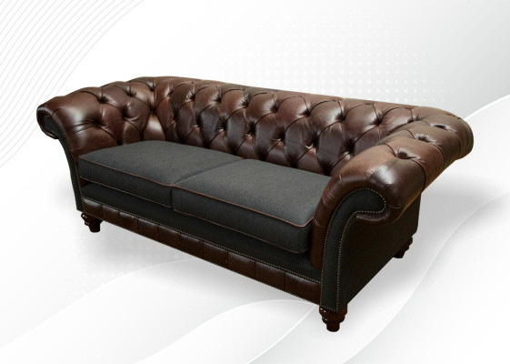 Design Polster Sitz Couch 3 Sitzer Garnitur Sofa Sofas Couchen Chesterfield Neu