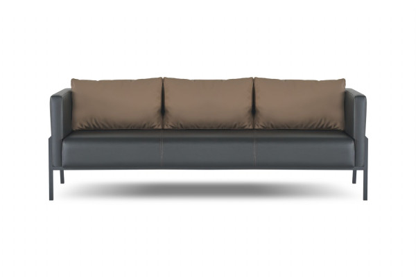 Arbeitszimmer Designer Sitzmöbel Luxuriöser 3-Sitzer 2x Sessel Zweisitzer