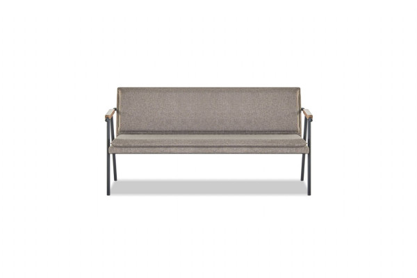 Arbeitszimmer Garnitur Polster 2x Dreisitzer Designer 2x Textil Sessel
