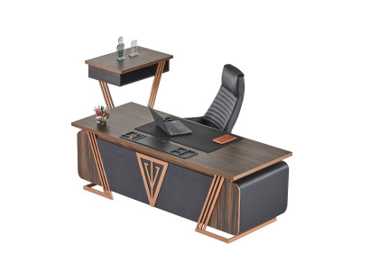 Arbeitszimmer-Set Büroeinrichtung Schreibtisch Bürostuhl Beistelltisch