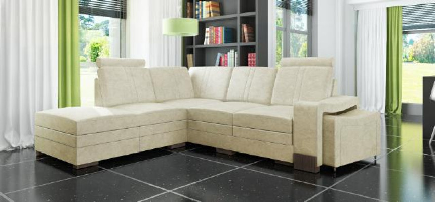Ecksofa Eckcouch Stoffsofa Bettfunktion  Bettkasten Polster Ecke Sofa Textilsofa