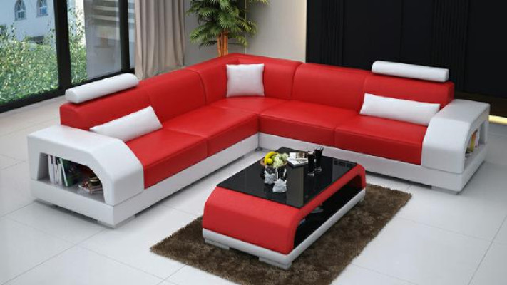 DESIGN LEDERSOFA XXL GARNITUR LEDER GARNITUR ECKCOUCH ECKSOFA NEU WOHNLANDSCHAFT