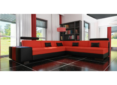 Wohnlandschaft Sofa Couch Eck Polster Textil Stoff Leder Garnitur Couchen Sofas