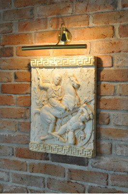 Alexander der Große Pferd Wandrelief Antik Relief Wand Gemälde Bild Handarbeit