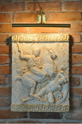Alexander der Große Pferd Wandrelief Antik Relief Wand Gemälde Bild Handarbeit