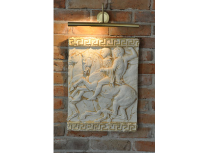 Alexander der Große Wandrelief Antik Relief Wand Gemälde Bild Handarbeit Pferd