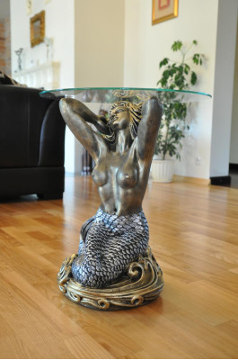 Design Medusa Couchtisch Glastisch Tisch Beistell Tische Couch Klassisch 56cm