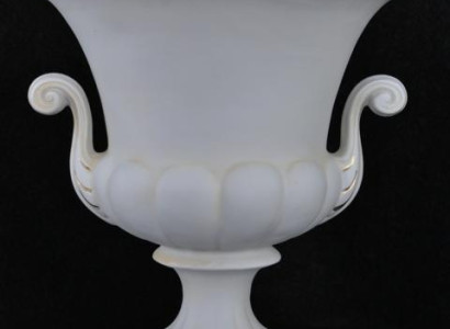 XXL Design Blumen Topf Dekoration Vase Vasen Handarbeit Deko Kelch Pokal 31cm
