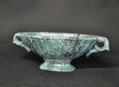 Design Schale Schalen Vasen Dekovase Vase mit Griffen 14cm Dekoration Raum Deko