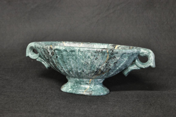 Design Schale Schalen Vasen Dekovase Vase mit Griffen 14cm Dekoration Raum Deko