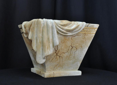 Design Vasen Vase Dekoration Deko XXL Vase mit Schärpe 27,5 cm Pokal Medusa Neu