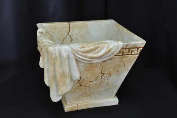 Design Vasen Vase Dekoration Deko XXL Vase mit Schärpe 27,5 cm Pokal Medusa Neu