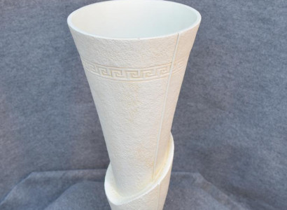 design Vase Kelch XXL Vasen Blumen Dekoration Deko Antik Stil Raum Boden 65cm