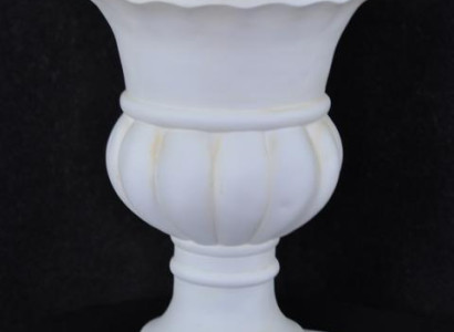 design Vase Kelch XXL Vasen Blumen Dekoration Deko Antik Stil Raum Pokal  44cm