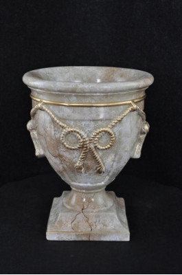 design Vase Kelch XXL Vasen Blumen Dekoration Deko Antik Stil Raum Pokal  0861