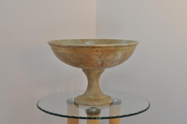 XXL Big Vase Design Medusa Antik Schale Obst Vasen Patera Deko Dekoration 0892