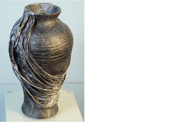 XXL Vase Tisch Dekoration Deko Vasen Antik Stil Skulptur Figur Kelch Rom 45cm