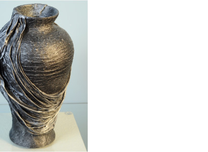 XXL Vase Tisch Dekoration Deko Vasen Antik Stil Skulptur Figur Kelch Rom 45cm