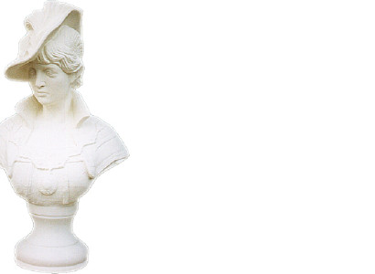 Design Markise Büste Figur Statue Skulptur Skulpturen Figuren Dekoration 55cm
