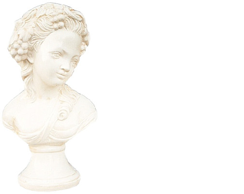 Design Mädchen mit Trauben - Büste Figur  Statue Skulptur Skulpturen Deko 45cm